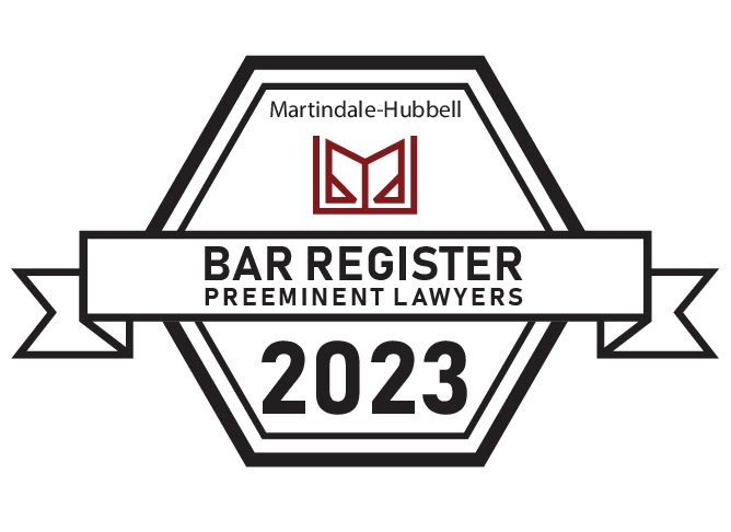 Martindale-Hubbell Bar Register Preeminent Lawyers badge